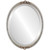 Beveled Mirror - Athena Oval Frame - Silver Leaf with Brown Antique