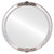 Flat Mirror - Athena Circle Frame - Silver Leaf with Brown Antique