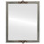 Flat Mirror - Athena Rectangle Frame - Silver Leaf with Brown Antique