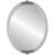 Flat Mirror - Athena Oval Frame - Silver Spray