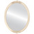 Flat Mirror - Athena Oval Frame - Taupe