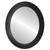 Flat Mirror - Soho Oval Frame - Black Silver