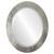 Beveled Mirror - Soho Oval Frame - Silver Leaf with Brown Antique