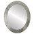 Flat Mirror - Soho Oval Frame - Silver Leaf with Brown Antique