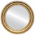 Flat Mirror - Philadelphia Circle Frame - Gold Leaf