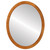 Flat Mirror - Manhattan Oval Frame - Burnished Gold