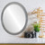 Lifestyle - Manhattan Oval Frame - Silver Leaf with Brown Antique