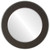 Beveled Mirror - Avenue Round Frame - Black Silver