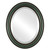 Beveled Mirror - Philadelphia Oval Frame - Hunter Green