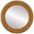 Flat Mirror - Avenue Circle Frame - Burnished Gold