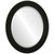 Beveled Mirror - Avenue Oval Frame - Matte Black
