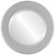 Beveled Mirror - Avenue Round Frame - Bright Silver