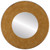 Flat Mirror - Boulevard Circle Frame - Burnished Gold