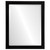 Beveled Mirror - Vienna Rectangle Frame - Black Silver