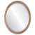 Beveled Mirror - Vienna Oval Frame - Burnished Silver