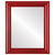 Flat Mirror - Philadelphia Rectangle Frame - Holiday Red