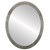 Flat Mirror - Vienna Oval Frame - Silver Leaf with Brown Antique