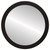 Flat Mirror - Vienna Circle Frame - Matte Black