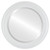Beveled Mirror - Philadelphia Framed Round Mirror - Linen White