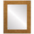Flat Mirror - Cafe Rectangle Frame - Burnished Gold