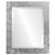 Beveled Mirror - Cafe Rectangle Frame - Silver Leaf with Brown Antique