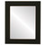 Flat Mirror - Cafe Rectangle Frame - Rubbed Black