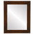 Flat Mirror - Cafe Rectangle Frame - Mocha