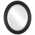 Beveled Mirror - Philadelphia Oval Frame - Matte Black