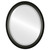 Beveled Mirror - Huntington Oval Frame - Matte Black