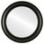 Flat Mirror - Newport Circle Frame - Matte Black