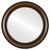 Flat Mirror - Newport Circle Frame - Mocha