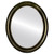 Flat Mirror - Newport Oval Frame - Veined Onyx