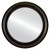 Flat Mirror - Newport Circle Frame - Rubbed Black