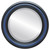 Beveled Mirror - Philadelphia Round Frame - Royal Blue