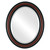 Beveled Mirror - Philadelphia Oval Frame - Rosewood