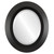Beveled Mirror - Veneto Oval Frame - Matte Black