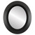 Flat Mirror - Veneto Oval Frame - Matte Black