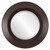 Beveled Mirror - Lombardia Round Frame - Mocha