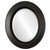 Beveled Mirror - Lombardia Oval Frame - Rubbed Black