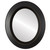 Flat Mirror - Lombardia Oval Frame - Rubbed Black