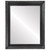 Flat Mirror - Kensington Rectangle Frame - Black Silver