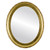 Flat Mirror - Kensington Oval Frame - Gold Leaf
