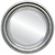 Beveled Mirror - Philadelphia Round Frame - Silver Leaf with Black Antique