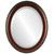 Beveled Mirror - Kensington Oval Frame - Vintage Cherry