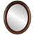 Flat Mirror - Kensington Oval Frame - Vintage Cherry