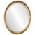 Bevelled Mirror - Pasadena Oval Frame - Champagne Gold