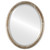 Beveled Mirror - Pasadena Oval Frame - Champagne Silver