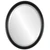 Bevelled Mirror - Pasadena Oval Frame - Gloss Black