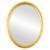 Flat Mirror - Pasadena Oval Frame - Gold Leaf