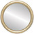 Flat Mirror - Pasadena Circle Frame - Gold Leaf